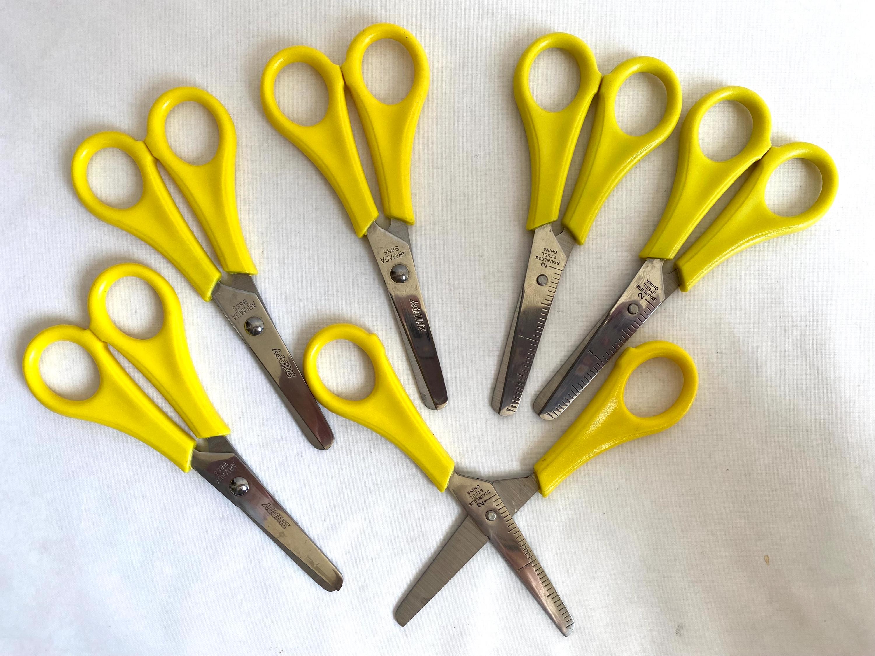 Snipped Scissors 6 Pcs 5” Snippy Kid’s SCISSORS | Blunt-tipped for Young Children ...