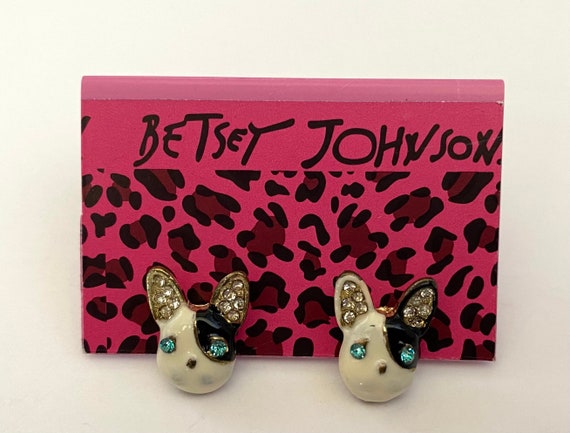 Betsey johnson dog earrings clearance