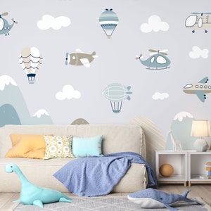 Kids Wallpaper Peel and Stick, Scandinavian Style Kids Wall Mural, Cute Landscape Removable Wallpaper, Nursery Wall Decor, Self Adhesive