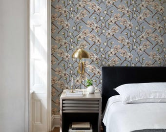 Magnolia Floral Wallpaper: Spring Peel and Stick Wall Mural
