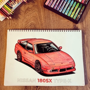 JDM LEGENDS Ultimate Japanese Sports Car Colouring Book