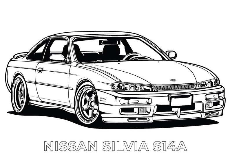 JDM LEGENDS Ultimate JDM Car Colouring Pages (digital Printable) - Etsy ...