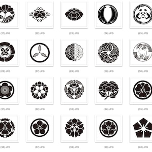 87 Japanese Pattern Motif Bundle Set|oriental Elements|decorative ...