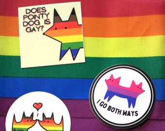 Pointy Pride Stickers