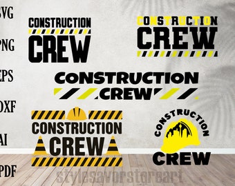 Construction Crew Svg, Construction Svg, Birthday Shirt Svg,Structural Engineer Contractor or Kid Party Gift Design Vector,Kids Birthday Svg