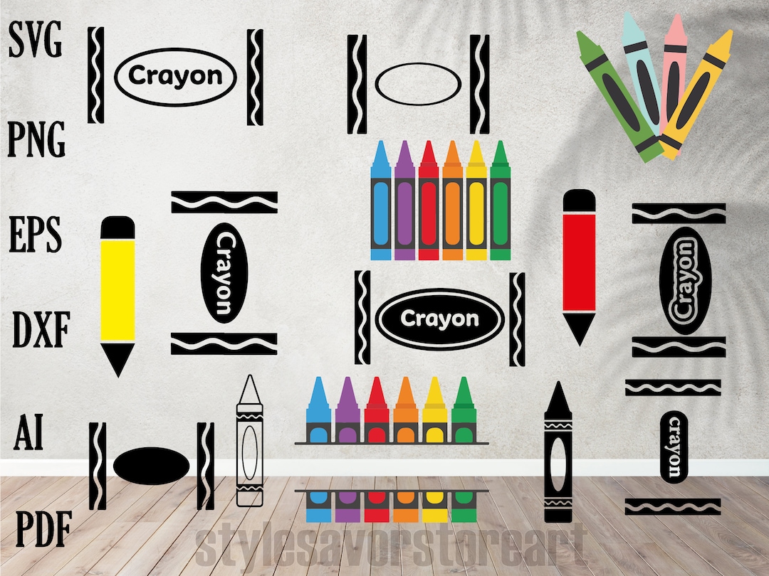 Crayon Svg, Crayon Wrapper Svg, Crayon Costume Svg, Halloween Crayon Svg, Crayon Cut File