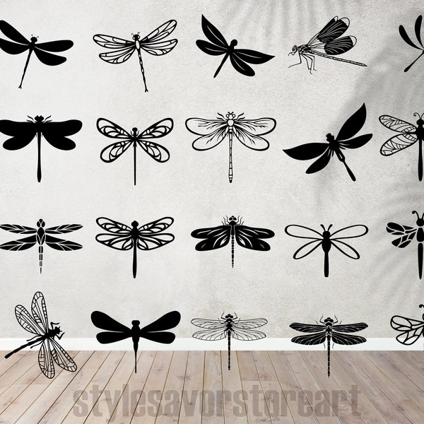 DRAGONFLY SVG, Dragonfly Svg Bundle, Dragonfly Clipart, Dragonfly Cut Files For Cricut, Dragonfly Vector, Insects Svg