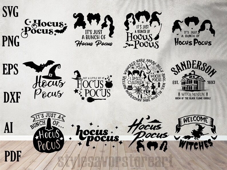Hocus Pocus SVG Sanderson Sisters SVG Witches Hair Cute - Etsy