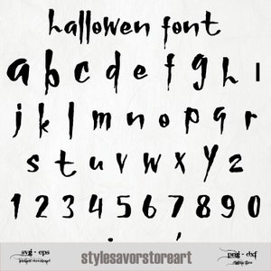 Halloween Fonts - Halloween Font Bundle - Scary Font Text - Halloween Alphabet - Halloween Downloads