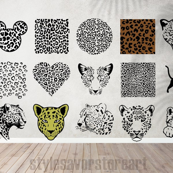 Leopard Svg ,Leopard Print Svg, Animal Print Svg,Commercial Use, Print Svg, Pattern Svg,Cutting Template Vector Clip Art Cricut Cameo