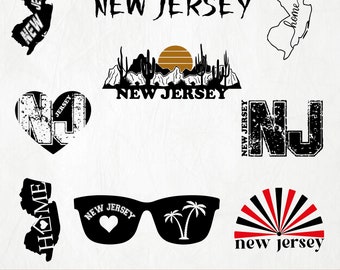 New Jersey State SVG / Cut File / Cricut / Clip art / Commercial use / Silhouette / New Jersey SVG / New Jersey Home Svg / NJ Svg