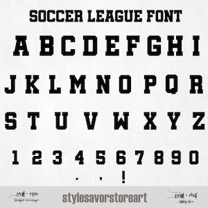 SOCCER ALPHABET SVG Files, Soccer Alphabet Clipart, Soccer Alphabet for Cricut, Soccer Font