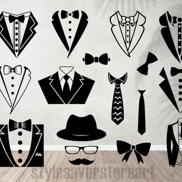 Tuxedo SVG Bundle, Suit svg, Tuxedo svg, Tuxedo dxf, Tuxedo png, Tuxedo eps, Tuxedo vector, Tuxedo cut files, Tuxedo monogram