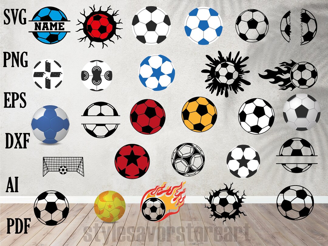 Soccer Ball SVG Files Football Cut Files Soccer Ball Vector Files