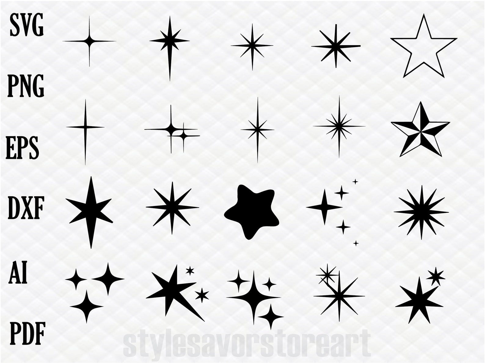 Sparkle Svg, Sparkle Png, Star Svg, Star Png, Sparkle Stars Svg