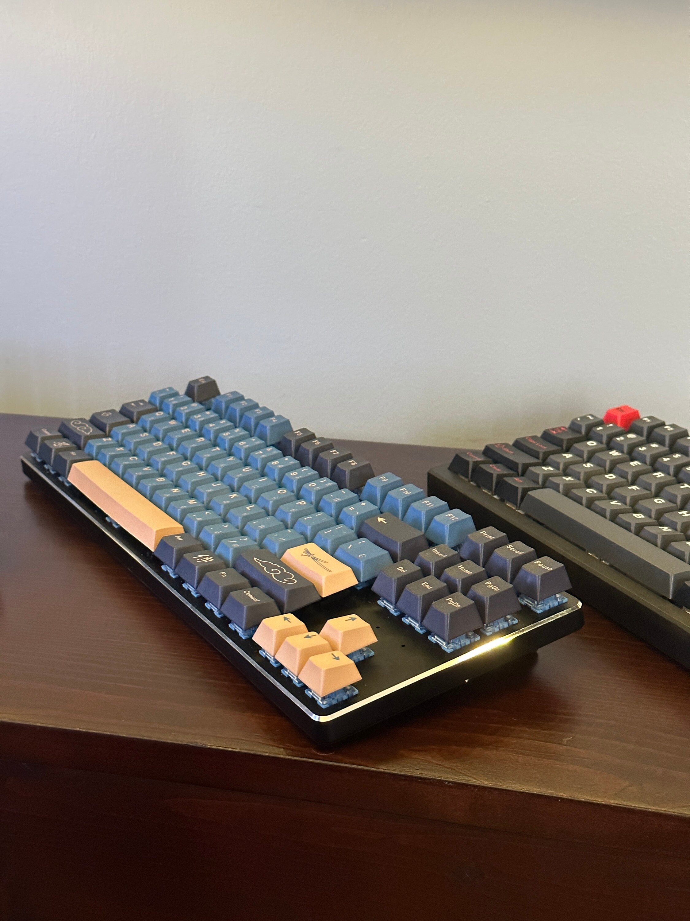 Custom Mechanical Keyboard TKL With Knob Etsy