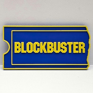 BLOCKBUSTER Magnet/BLOCKBUSTER VIDEO/Movie Header/Signs/Name Plates/Halloween/Horror Movie/Michael Myers