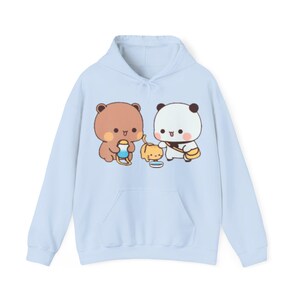 Felpa con cappuccio Cat Cute Happy Petting Pets per gli amanti degli animali, felpa per gatti accogliente, design Bubu e Dudu, regali per proprietari di animali domestici, regalo per gli amanti dei felini,
