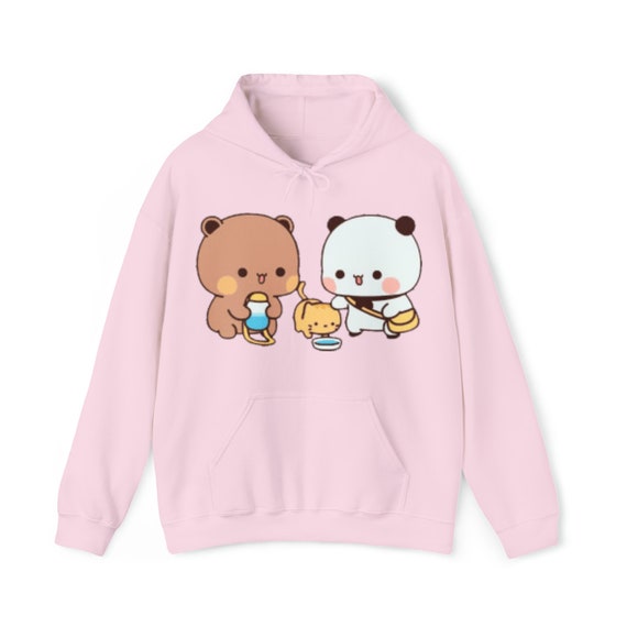 Bubu and Dudu With Cat Cute Happy Petting Pets Unisex Heavy Blend Hooded Sweatshirt Etsy UK