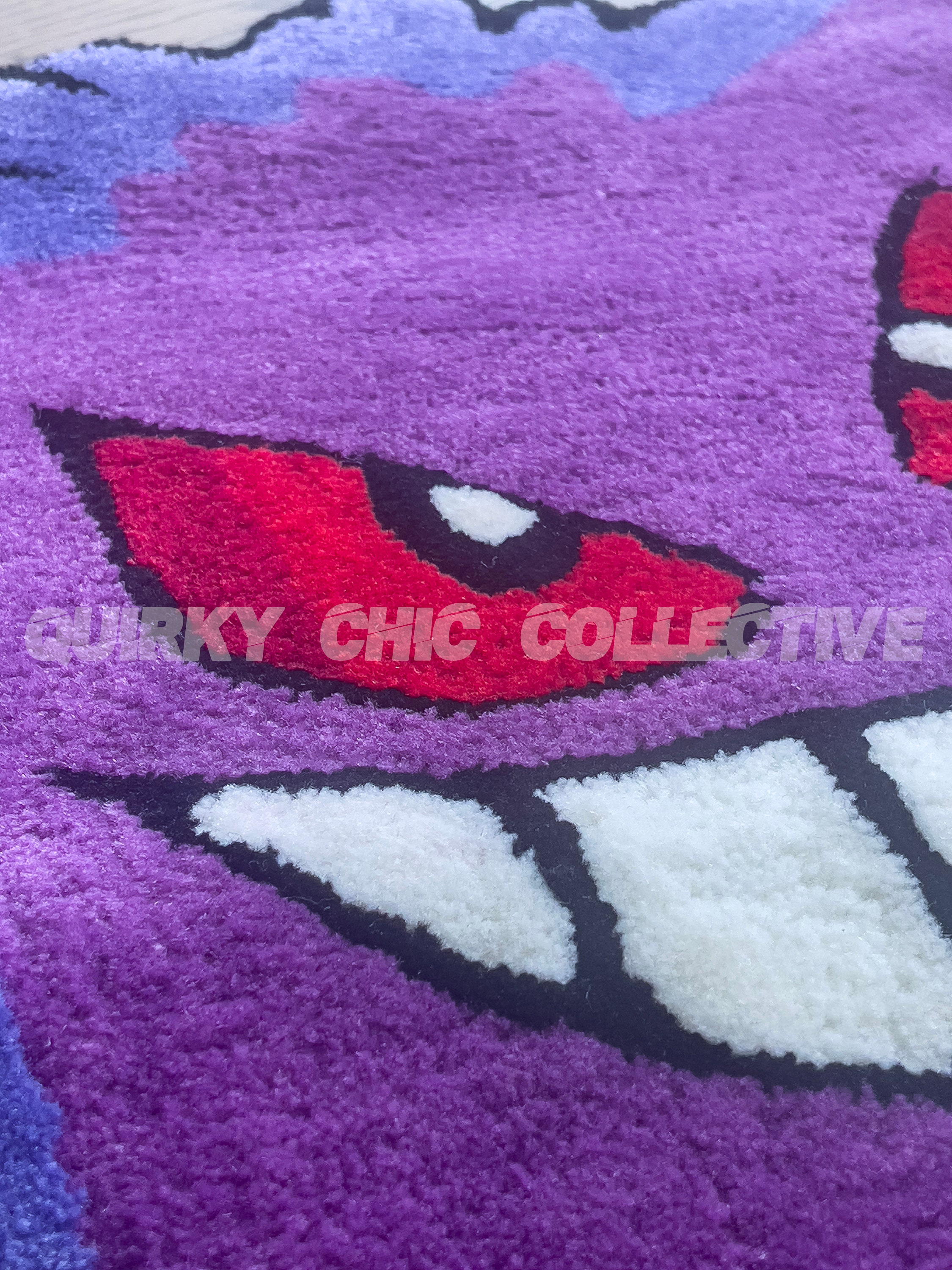 Gengar Pokemon Tufted Rug Custom Rugs Game Room Rug Etsy