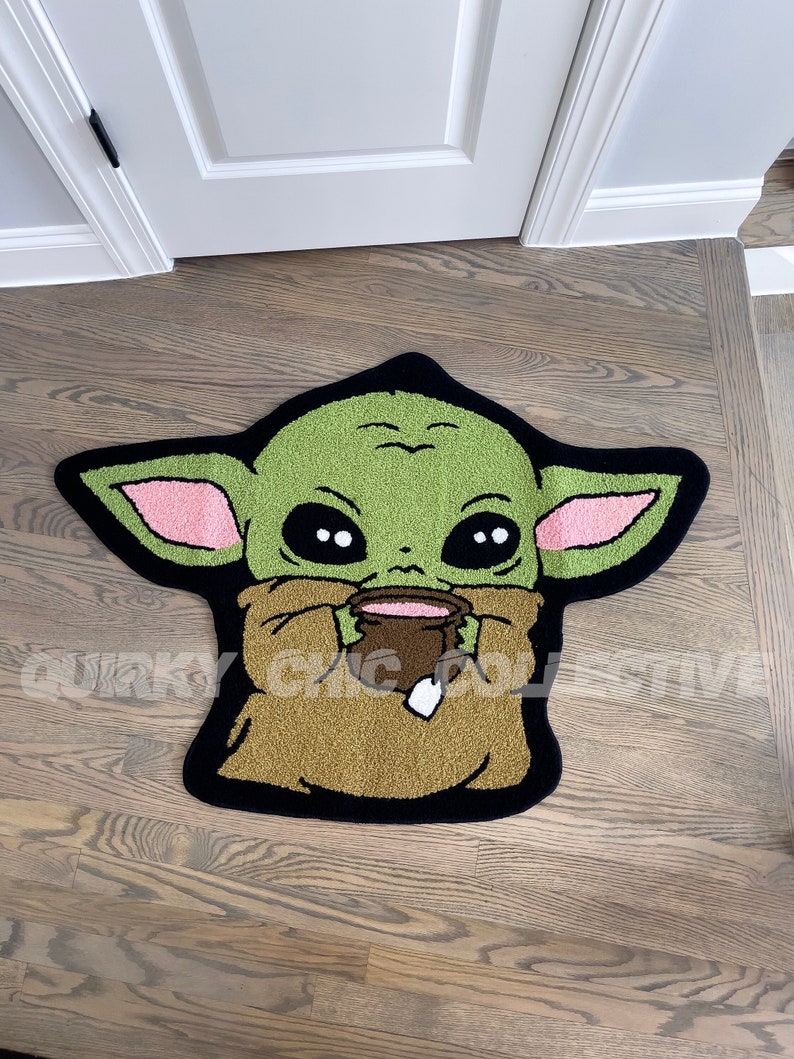 Star Wars Baby Yoda Tufted Rug Custom Rugs Gamer Rug Etsy