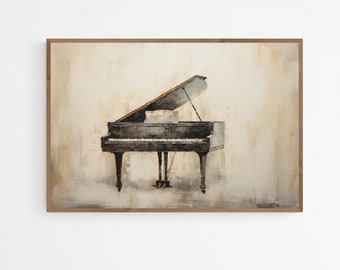 Piano Baby Grand Wall Art, Pianist Art , Kids Room Wall Art, Kids Digital Art, Teen Wall Art Decor