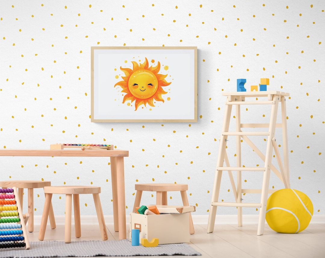 Sun Nursery Art Print, Kids Room Decor (digital Download) - Etsy