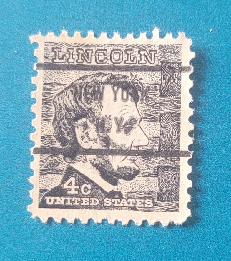 米国エイブラハム・リンカーン４セント使用済切手 Lincoln 4 cent stamp - Etsy 日本