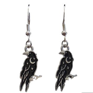 Gothic Crow Earrings