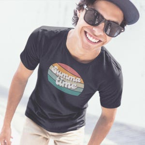 Chemise de plage rétro Summa Time | t-shirt vintage Summer Vibes | T-shirt de surf esthétique des années 90 | T-shirt graphique pour temps chaud | Chemise d'été amusante