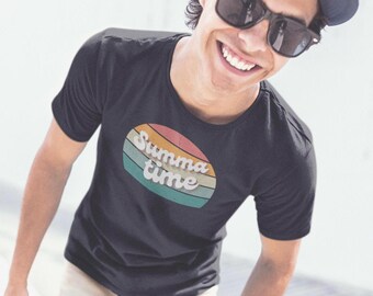 Summa Time Retro Beach Shirt | Vintage Summer Vibes Tee | 90s Aesthetic Surf T-Shirt | Warm Weather Graphic Tee | Fun Summertime Shirt
