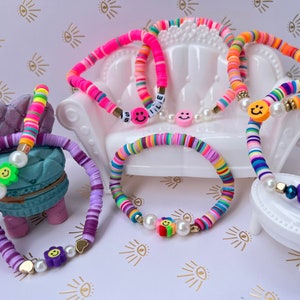 cute bracelet / bff bracelet / gift for her / gift for mom / bracelet for girls / customl bracelet / gift for sister / smile face bracelet