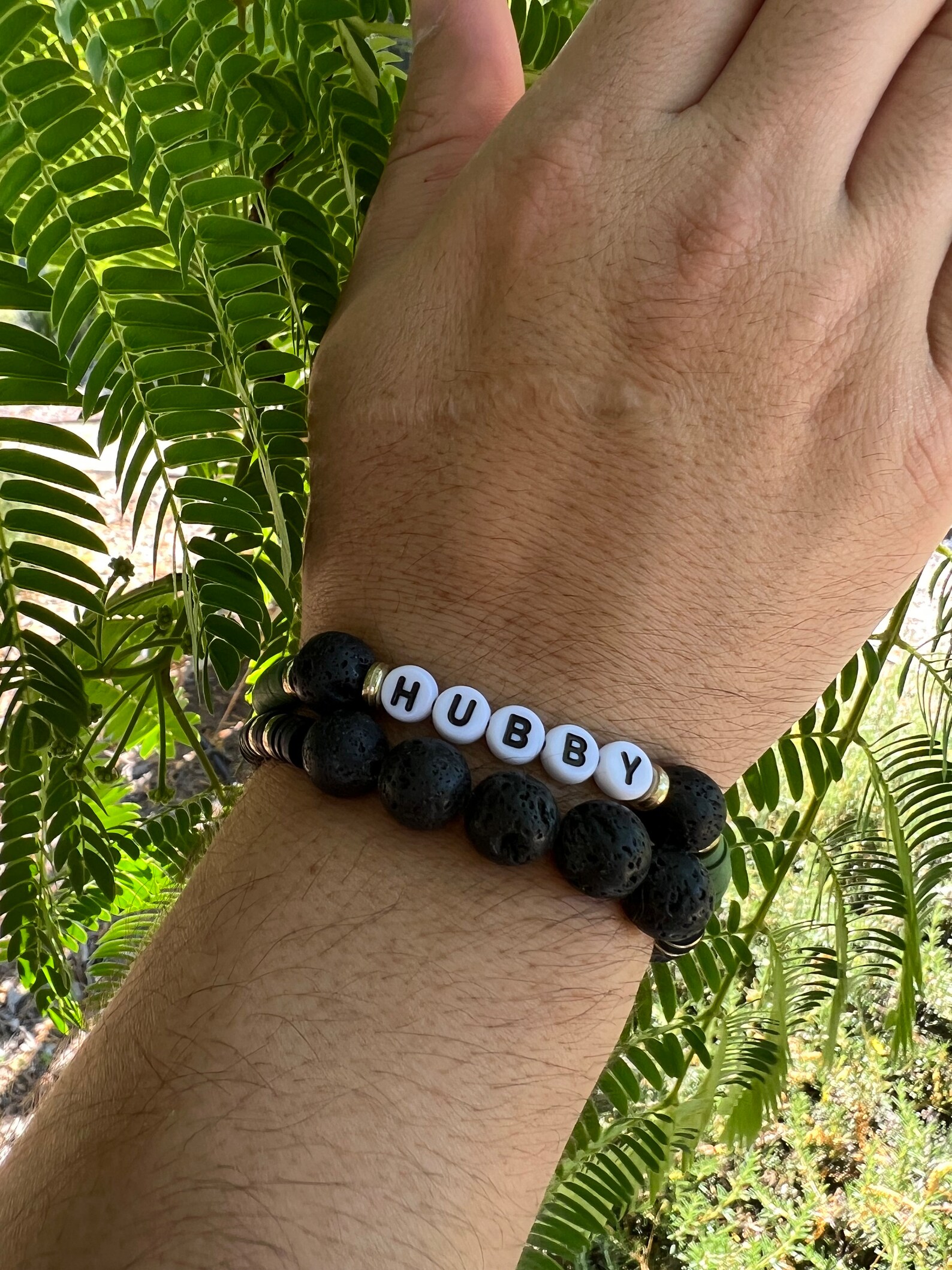 Black Volcanic Lava Rock Bracelet: 10 Mm Stones ('A' Grade Genuine Lava ...
