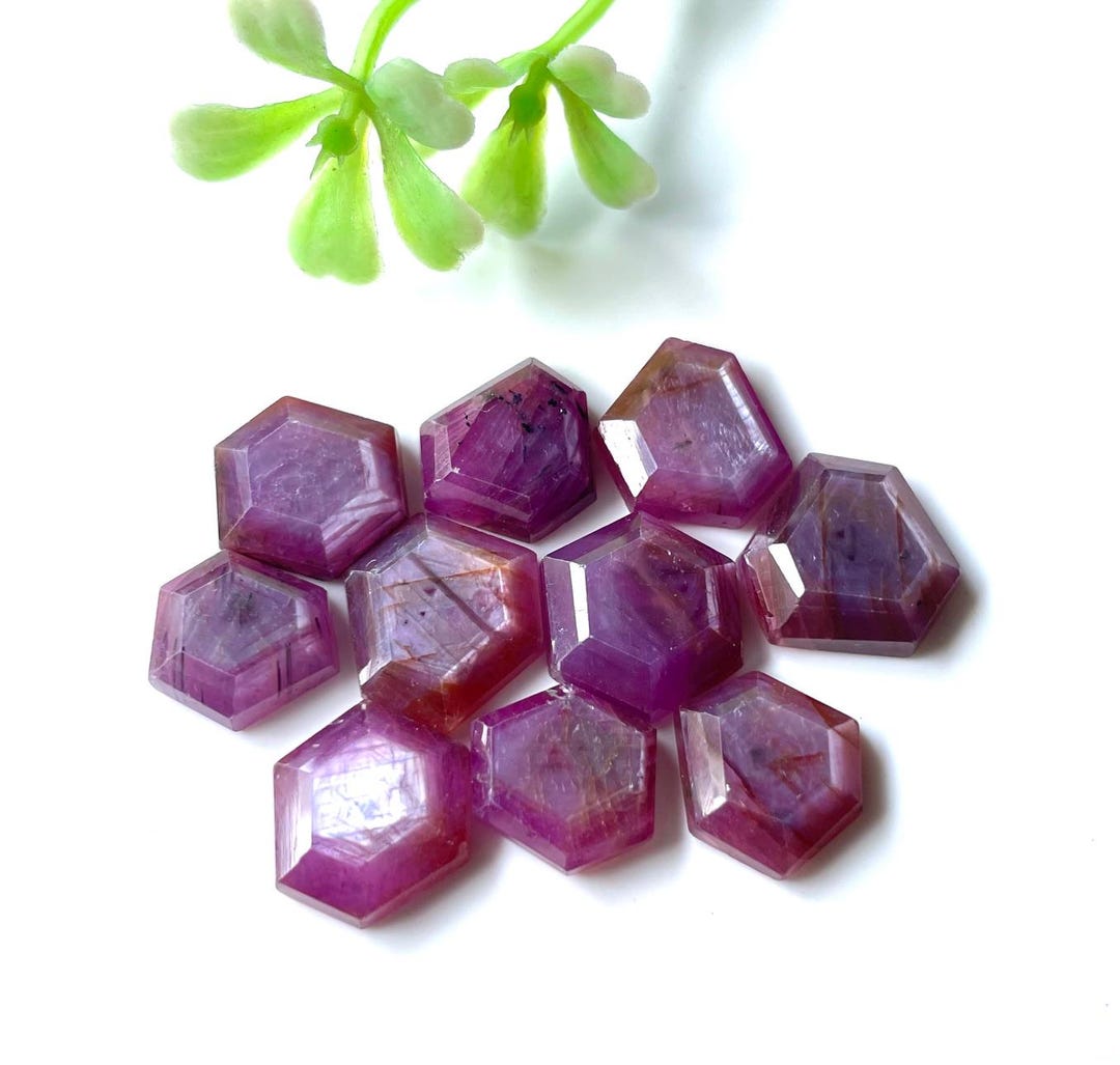 Grading Star Ruby 10 AAA Grade Natural Ruby Gemstones, Star Sheen Step Cut, 15-12MM - Etsy