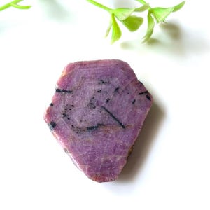 RARE AAA Natural Star Ruby Raw Gemstone, Unique Star Ruby, 35x32MM, Star Ruby Rough, Unheated Untreated Ruby Healing Crystal, For Jewelry