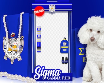 Digital Sigma Gamma Rho Barbie Version 2 Box (EDITABLE)