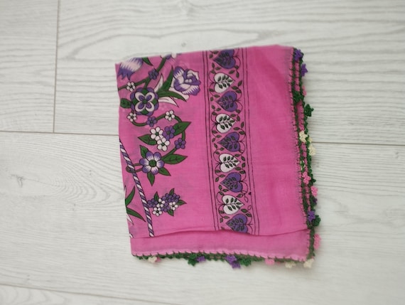 Tradital Turkish Oya Thin Headscarf, Traditional … - image 1