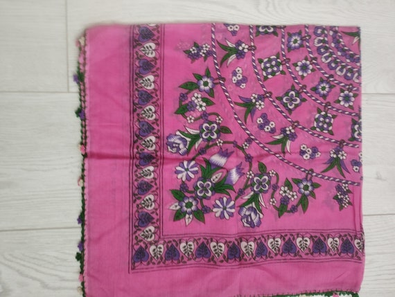 Tradital Turkish Oya Thin Headscarf, Traditional … - image 2