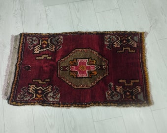 60&#39;s Vintage Anatolian Turkish Rug,  Traditional Turkish Pattern Rug, Vintage Carpet, Middle Anatolian Turkish Carpet