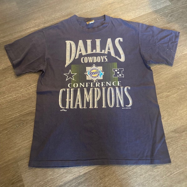 Vintage Dallas Cowboys NFC Conference Champions Nutmeg Mills T-Shirt - Large