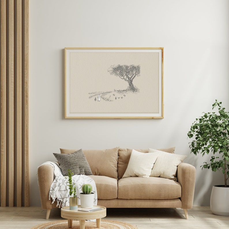 Gleichnis vom Senfkorn, Glaube so klein wie ein Senfkorn kann Berge versetzen, Digitaldruck