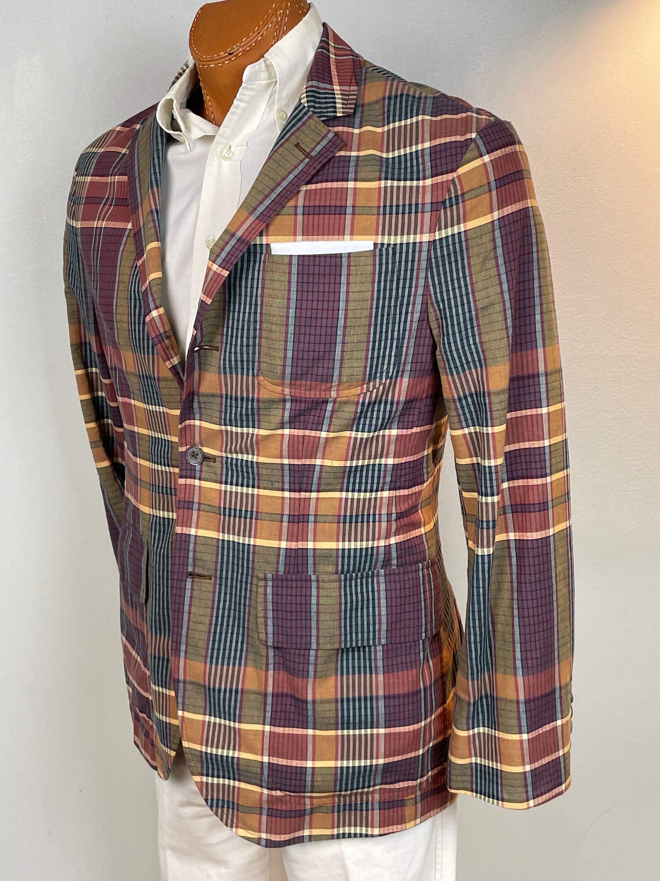 Polo ralph lauren madras blazer sales