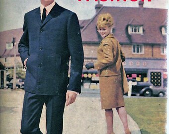 USA製 Hardy Amies PinStriped Tailored JKT Vintage 1960s Hardy Amies Mens Suit Dark Blue Wool Pinstripe