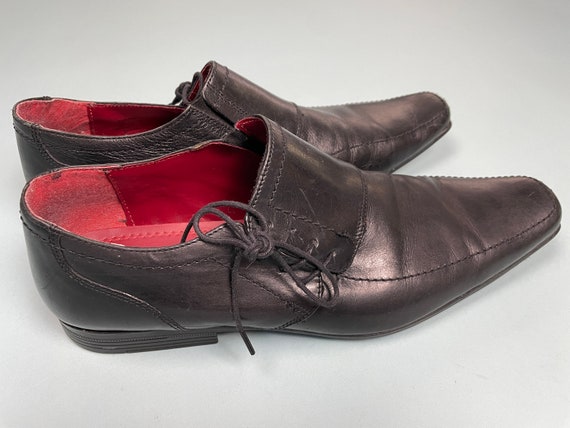 side lace dress shoes Handmade Black Side Lace-up Dress Shoes for Men Sleek Cowhide Leather, Custom Fit Artisan Footwear
