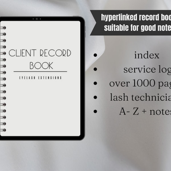 Lash client record book