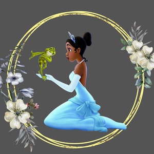 Tiana Clipart PNG Téléchargement numérique instantané, Tiana Printables, Princesse Tiana Imprimable, Princesse et la grenouille Tiana Png clipart