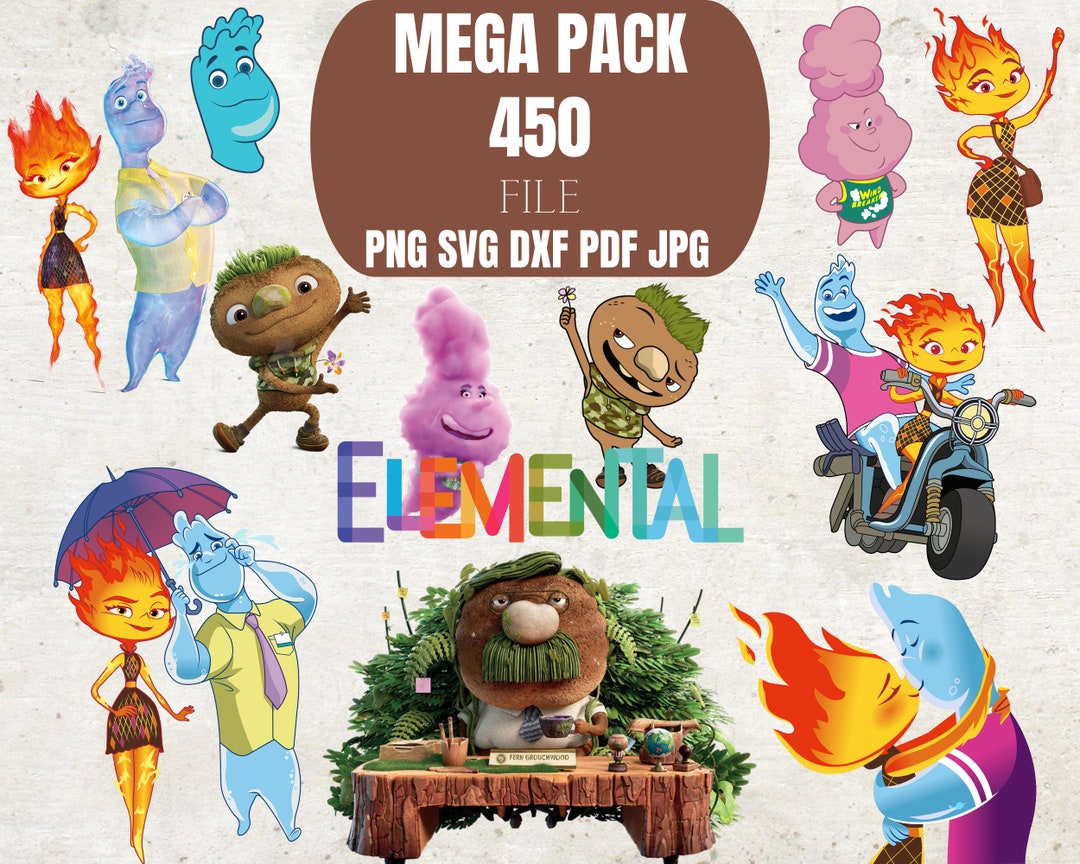 Elemental Svg, Elemental Clipart Set, Elemental Png, Elemental Birthday