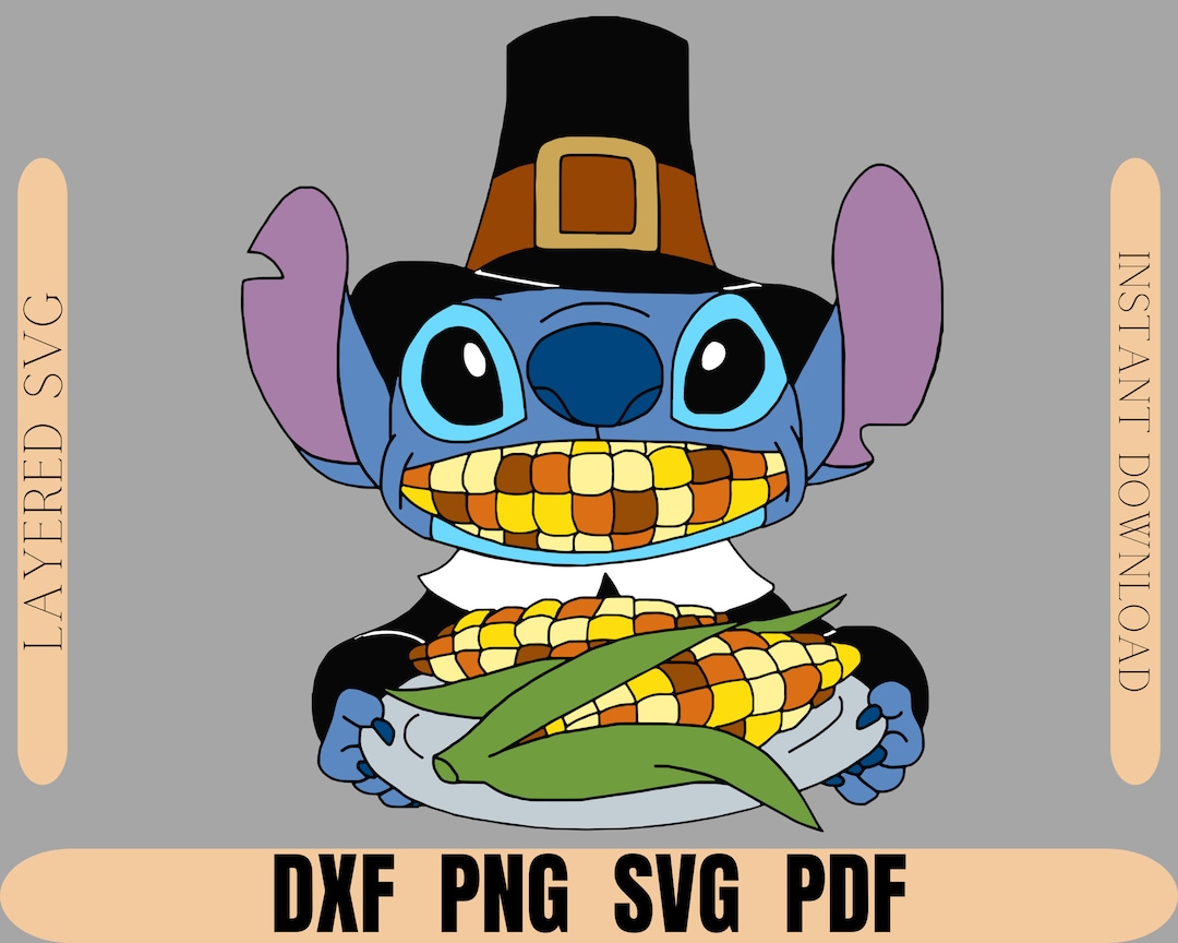 Stitch Thanksgiving Png Clipart , Stitch Thanksgiving Concept Layered ...
