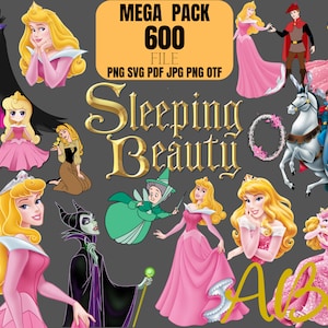 La Bella Durmiente png clipart, la bella durmiente en capas svg, la fuente de la bella durmiente, aurora png clipart, aurora en capas svg, logo chracters png