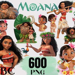 Baby Moana png, clipart moana, clipart principessa, compleanno Moana, stampabile Moana, carattere Moana, download digitale istantaneo png Maui